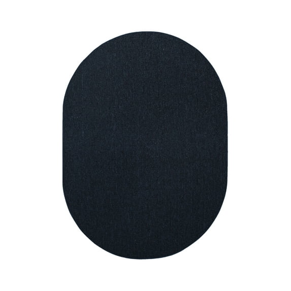 Furnishmyplace Modern Indoor/Outdoor Commercial Solid Navy Color, Area Rugs 12' x 20' Oval