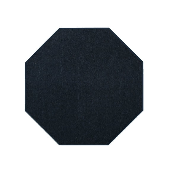 Furnishmyplace Modern Indoor/Outdoor Commercial Solid Navy Color, Area Rugs 2' Octagon