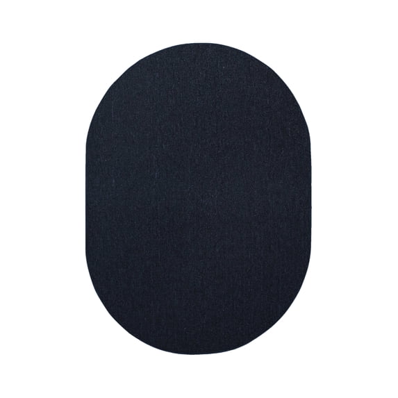 Furnish My Place Neyland Custom Rug - 3 ft. x 5 ft., Oval, Navy, Floor Area Rug for Patio, Garden, Hallway, Living Room