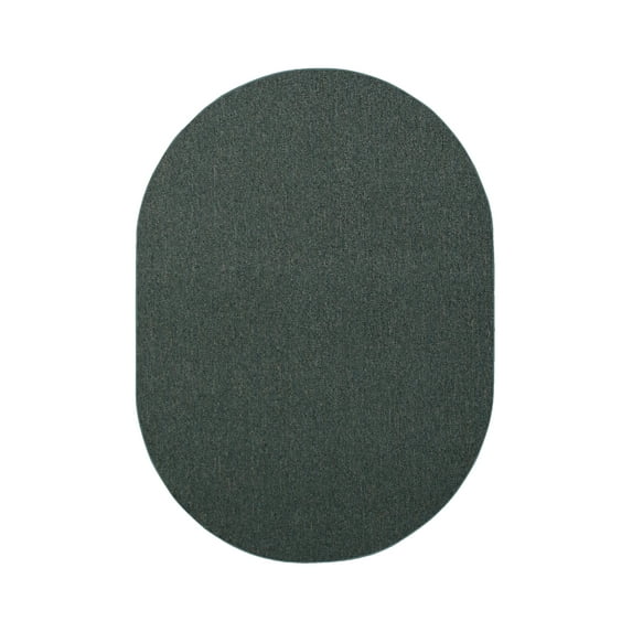 Furnishmyplace Modern Indoor/Outdoor Commercial Solid Teal Color, Area Rugs 12' x 18' Oval