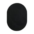 thumbnail image 1 of Furnish My Place DC Custom Rug - 4 ft. x 6 ft. Oval, Black, Indoor Rug for Bedrooms, Hallways, Living Rooms, 1 of 12