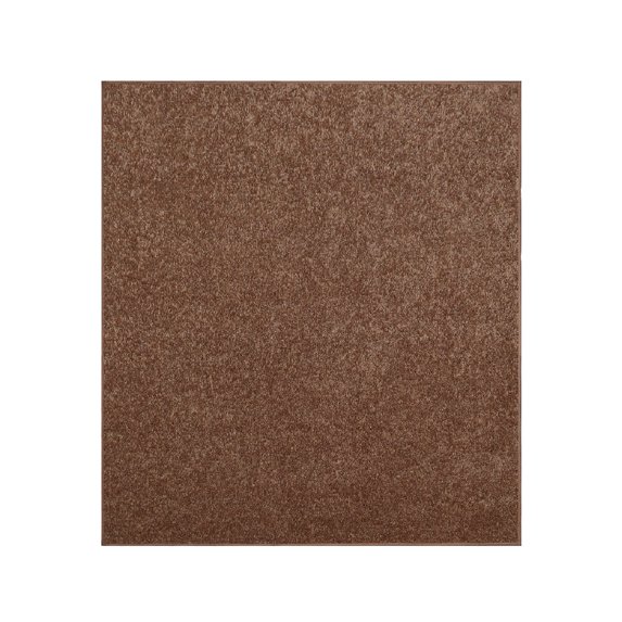 Furnishmyplace Modern Plush Solid Color Rug - Pet Friendly, Made in USA, Brown Area Rugs 11' x 11'