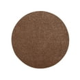 thumbnail image 1 of Furnishmyplace Modern Plush Solid Color Rug - Pet Friendly, Made in USA, Brown Area Rugs 3' Round, 1 of 12