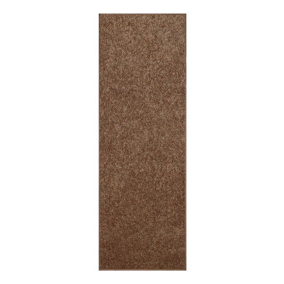 Furnishmyplace Modern Plush Solid Color Rug - Pet Friendly, Made in USA, Brown Area Rugs 3' x 48'
