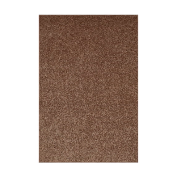 Furnishmyplace Modern Plush Solid Color Rug - Pet Friendly, Made in USA, Brown Area Rugs 8' x 17'