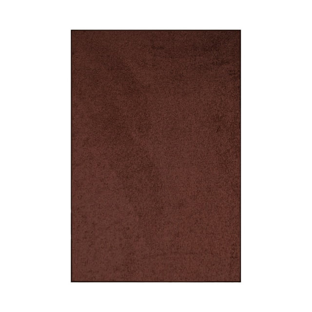 Furnishmyplace Modern Plush Solid Color Rug - Pet Friendly, Made in USA, Chocolate Area Rugs 12' x 19'