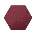 thumbnail image 1 of Furnishmyplace Modern Plush Solid Color Rug - Pet Friendly, Made in USA, Cranberry Area Rugs 12' Hexagon, 1 of 12