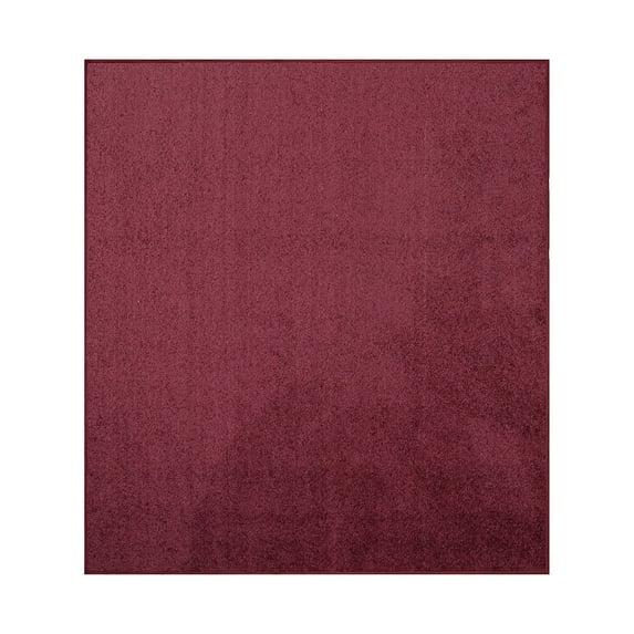 Furnishmyplace Modern Plush Solid Color Rug - Pet Friendly, Made in USA, Cranberry Area Rugs 12' x 12'