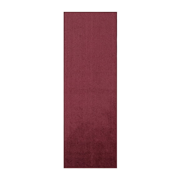 Furnishmyplace Modern Plush Solid Color Rug - Pet Friendly, Made in USA, Cranberry Area Rugs 4' x 30'