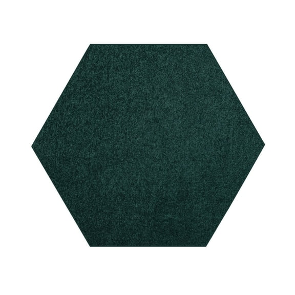 Furnish My Place DC Custom Rug - 2 ft. Hexagon, Forest Green, Indoor Rug for Bedrooms, Hallways, Living Rooms