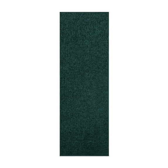 Furnishmyplace Modern Plush Solid Color Rug - Pet Friendly, Made in USA, Forest Green Area Rugs 3' x 16'