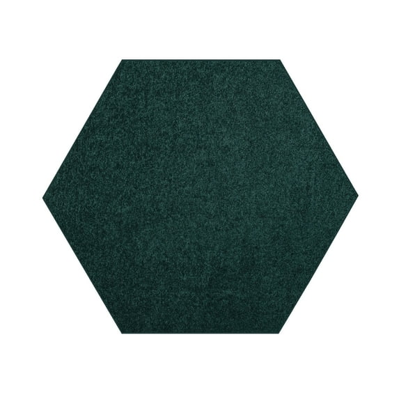Furnishmyplace Modern Plush Solid Color Rug - Pet Friendly, Made in USA, Forest Green Area Rugs 7' Hexagon