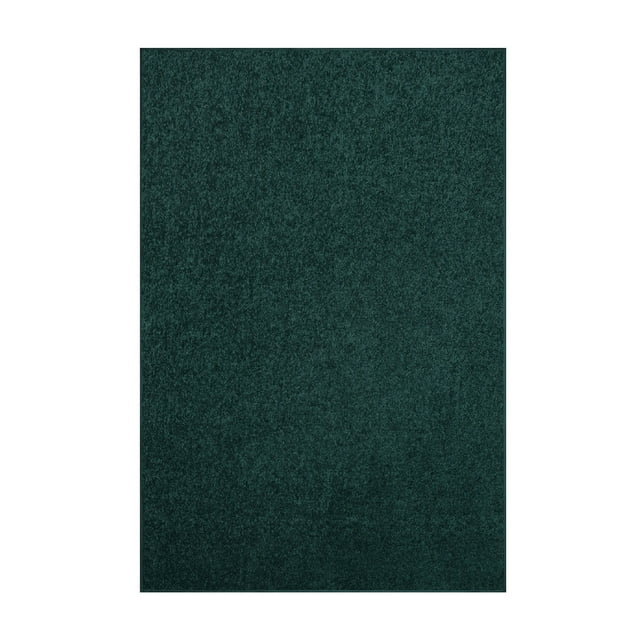 Furnishmyplace Modern Plush Solid Color Rug - Pet Friendly, Made in USA, Forest Green Area Rugs 8' x 18'