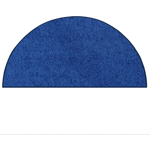 Furnish My Place DC Custom Rug - 24" x 48" Half Round, Neon Blue, Indoor Rug for Bedrooms, Hallways, Living Rooms