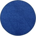 thumbnail image 1 of Furnishmyplace Modern Plush Solid Color Rug - Pet Friendly, Made in USA, Neon Blue Area Rugs 3' Round, 1 of 5