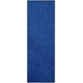 thumbnail image 1 of Furnishmyplace Modern Plush Solid Color Rug - Pet Friendly, Made in USA, Neon Blue Area Rugs 6' x 18', 1 of 5