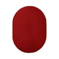 thumbnail image 1 of Furnishmyplace Modern Plush Solid Color Rug - Pet Friendly, Made in USA, Red Area Rugs 12' x 15' Oval, 1 of 11
