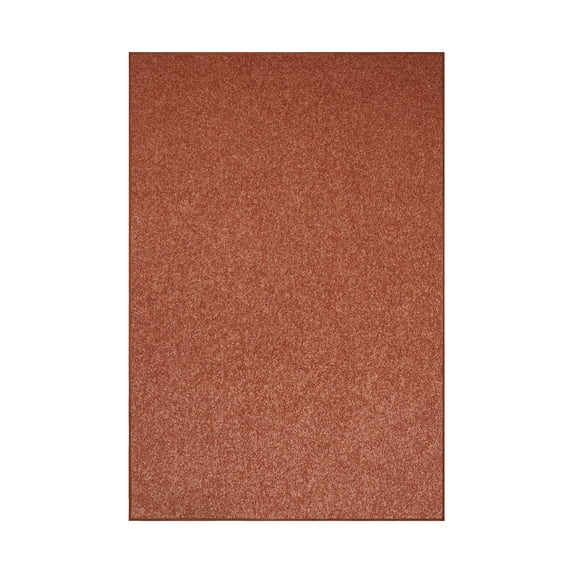 Furnishmyplace Modern Plush Solid Color Rug - Pet Friendly, Made in USA, Rust Area Rugs 11' x 13'