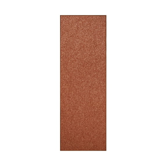 Furnishmyplace Modern Plush Solid Color Rug - Pet Friendly, Made in USA, Rust Area Rugs 4' x 46'