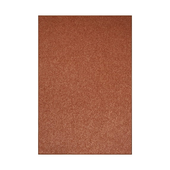 Furnishmyplace Modern Plush Solid Color Rug - Pet Friendly, Made in USA, Rust Area Rugs 8' x 9'