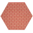 thumbnail image 1 of Furnishmyplace Union Indoor/Outdoor Commercial  Color Rug - Red, Area Rugs 8' Hexagon, 1 of 6