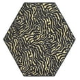 thumbnail image 1 of Furnishmyplace Zebra Grazer Area Rug for Living Room, Dining Room, Kids 9' Hexagon, 1 of 5