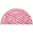 thumbnail image 1 of Furnishmyplace Zebra Light Pink Area Rug for Living Room, Dining Room, Kids 48" x 96" Half Round, 1 of 9