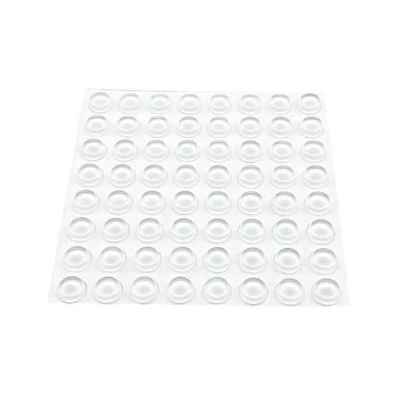 Furniture 100 Pcs Cabinet Door Round Clear Self Pads Stoppers Furniture Noise Reducing Silicone Rubber Bumper Extremely Durable Kitchen Solutions