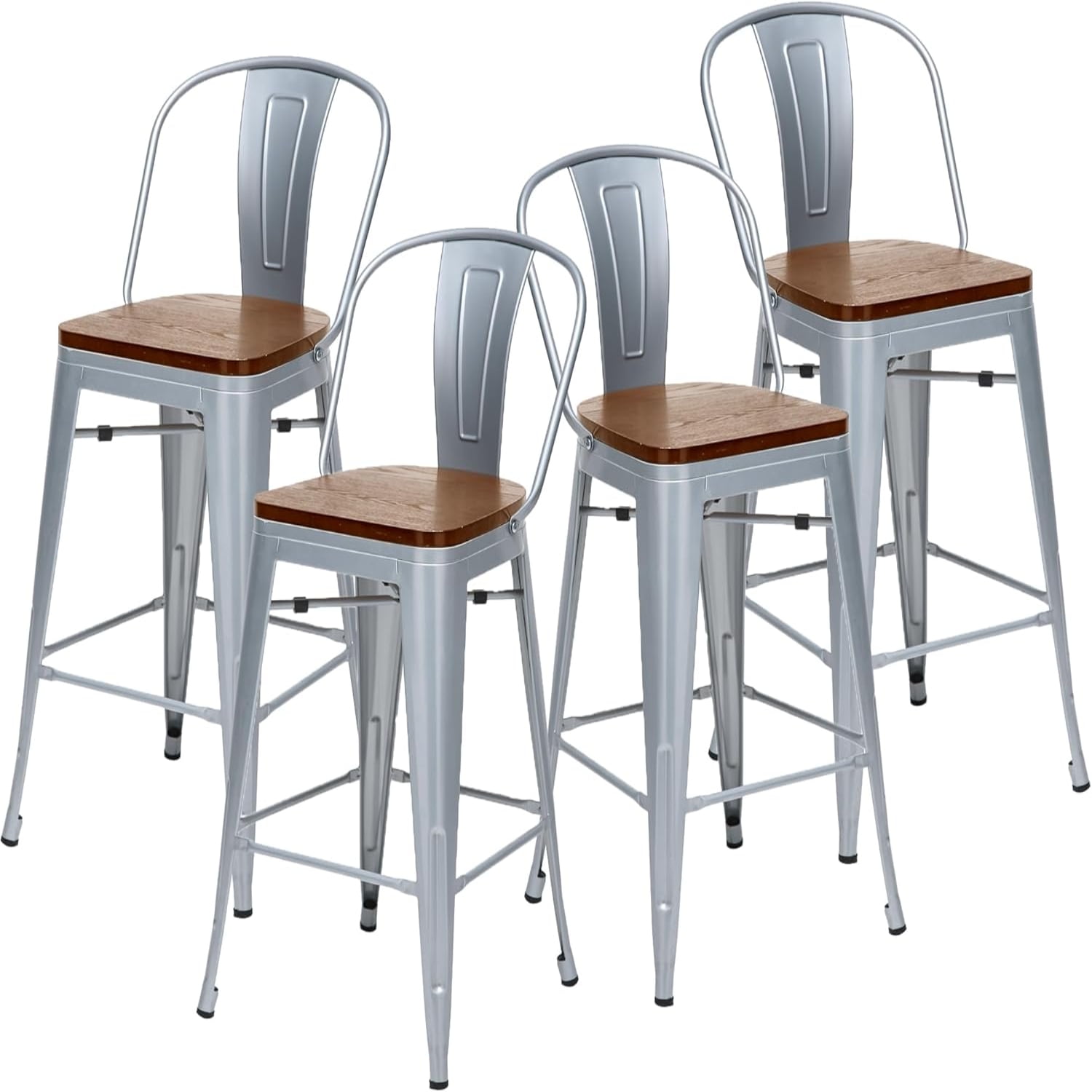 Furniture 30 Inches Bar Stools Counter Height Bar Stools with Back