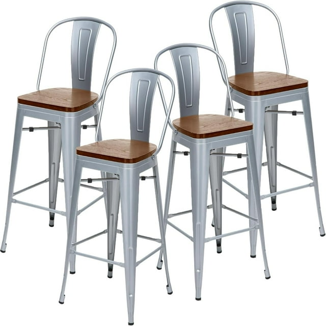 Furniture 30 Inches Bar Stools Counter Height Bar Stools with Back
