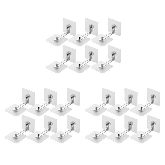 Furniture Anchors Wall Anchors, Anti Tip Furniture Anchors No Drill, Adhesive Furniture Wall Anchors for Baby 18 Pcs