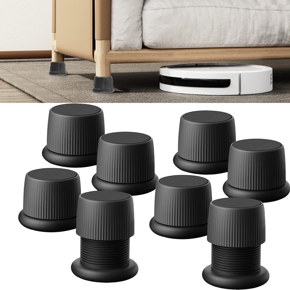 Furniture Bed Risers Adjustable Bed Risers, Round Risers for Bed Frame