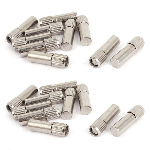 Furniture Cabinet Straight Shelf Supports Pegs Pins 6mm x 20mm 20 Pcs