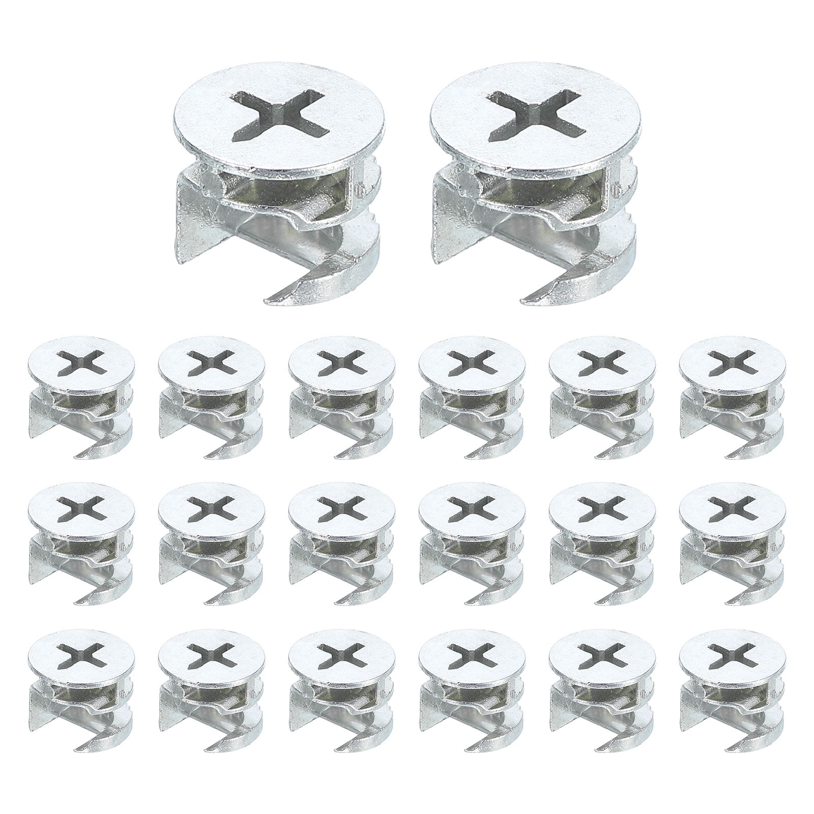 Furniture Cam Lock Fasteners 15 x 12mm, 20Pack Cam Lock Nut Connectors  Fittings, Joint Connector Locking Nuts, White - Walmart.com, image size:1600x1600