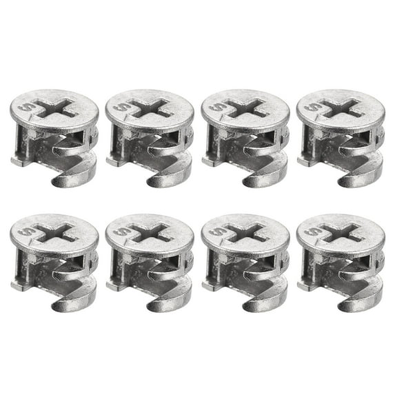 Furniture Cam Lock Nut, 8 Pack 15x13.5mm Joint Locking Nuts