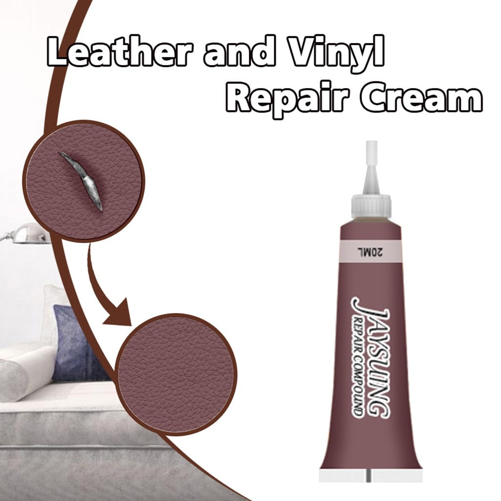 Furniture Care Leather chair fix Leather couch scratch filler Leather sofa cleaning tools Repair Agent Tool Restores Filler Rip Scratch Leather Seat Kit Car Scuffs Sofa Tools Home Improvement Walmart....