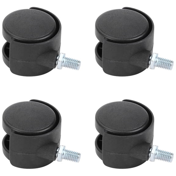 Furniture Caster, Cabinet Caster Plastic Material 4Pcs For Storage Cabinets For Cribs For Bookshelves For Office Chairs