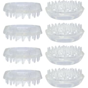 Furniture Caster Cups 8 Pack Furniture Pads with Spikes for Heavy Furniture Legs on Carpet