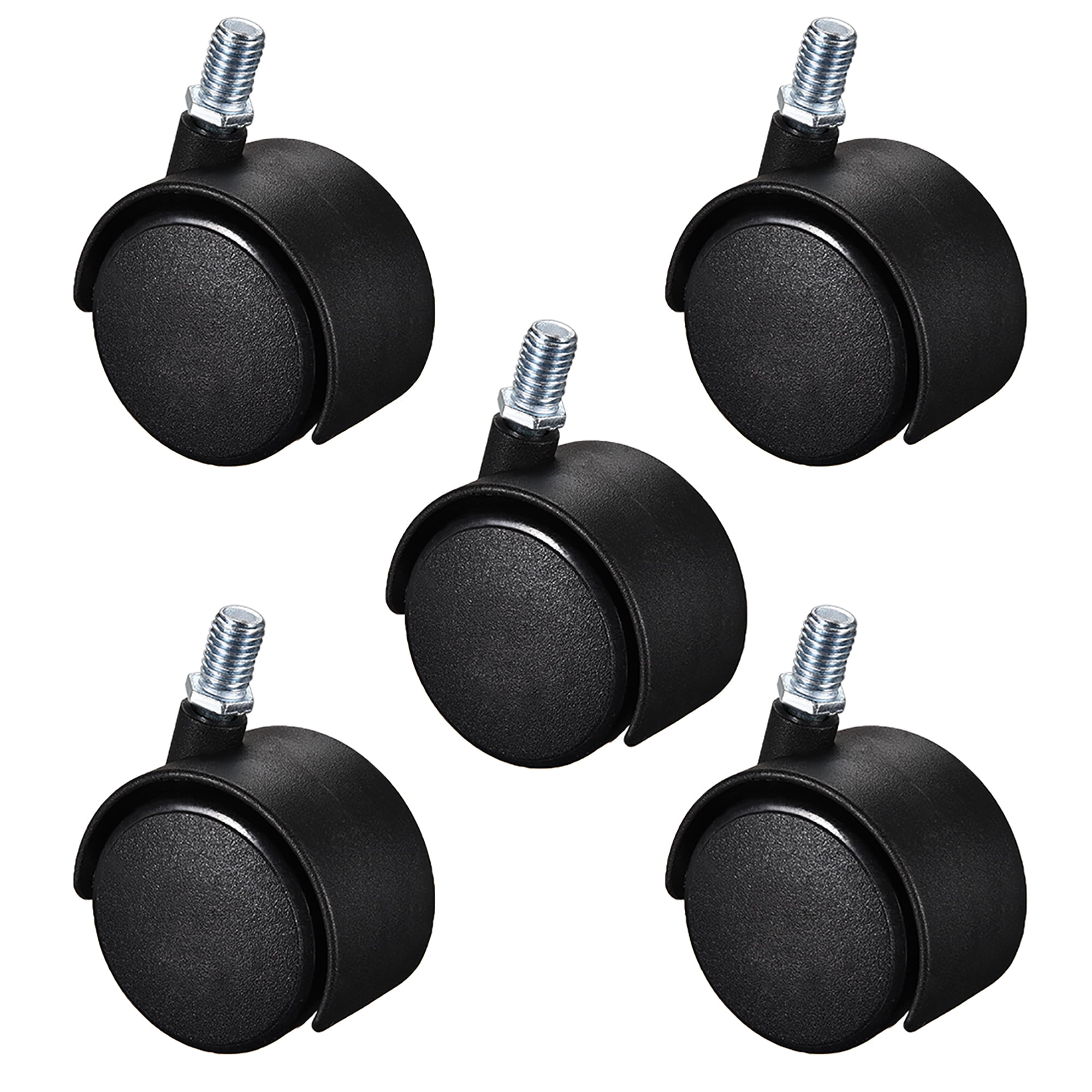 Furniture Casters 2 Inch Nylon M10 x 15mm Threaded Stem Swivel Caster