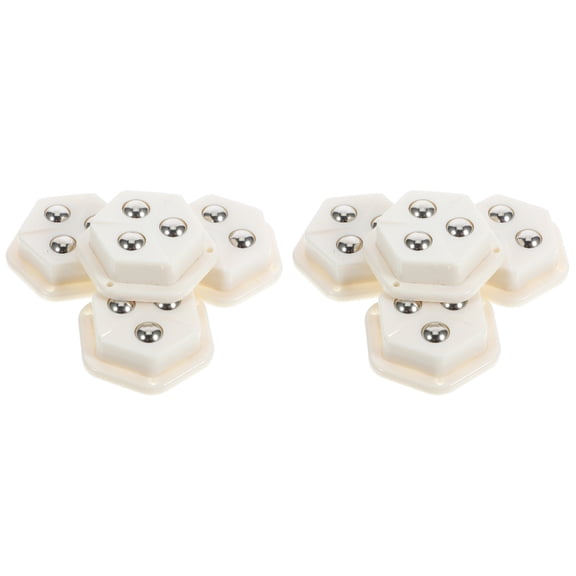 Furniture Casters 2 Sets Garbage Can Scroll Wheel Abs Steel Swivel Wheels Universal Pulley Stainless Table