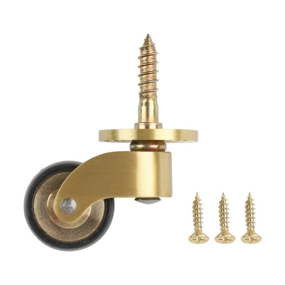 Furniture Casters 360° Brass Caster Silent Bearing Sofa Tables Chair Metal Wheel Heavy Duty Wheel Roller Home Furniture Hardware