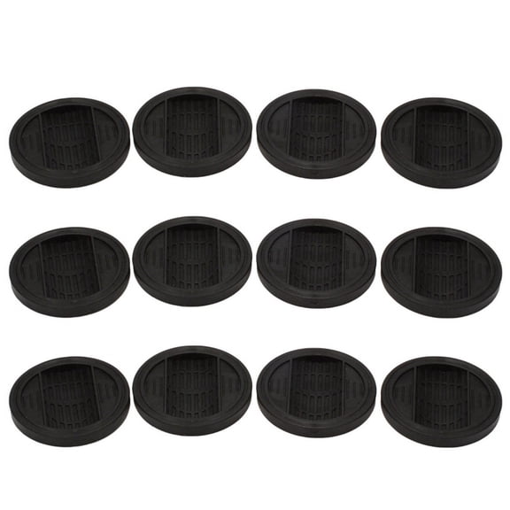 Furniture Castor Cups 12 PCS, Pads Non Slip Furniture Coasters for Chair Leg Floor Protectors Bed Sofa Wheel