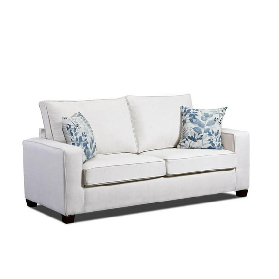 Furniture Classics Model 3225-11 Relay Mist Sofa Sleeper with Two Throw Pillows