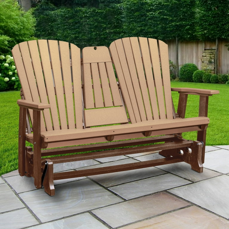 Porch Gliders HONEY JOY 1-Piece Fir Wood Outdoor Rocking Chair