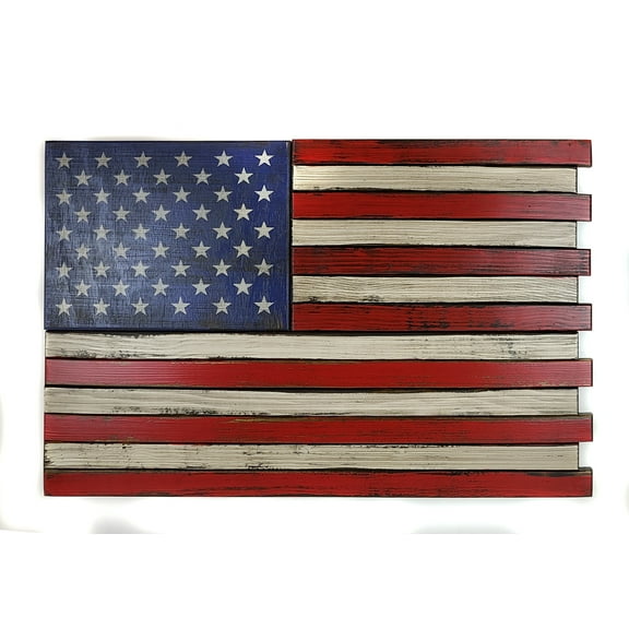 Furniture Classics Model SMALL2COMP Small Flag Wall Hanging Firearm storage area with Two Secret Compartments