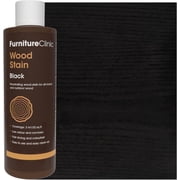 Furniture Clinic Wood Stain | Black | Water Based | Fast Drying, Low Odor, Non-Toxic | For Indoor & Outdoor Furniture and More | Multiple Finishes | 8.5oz / 250ml