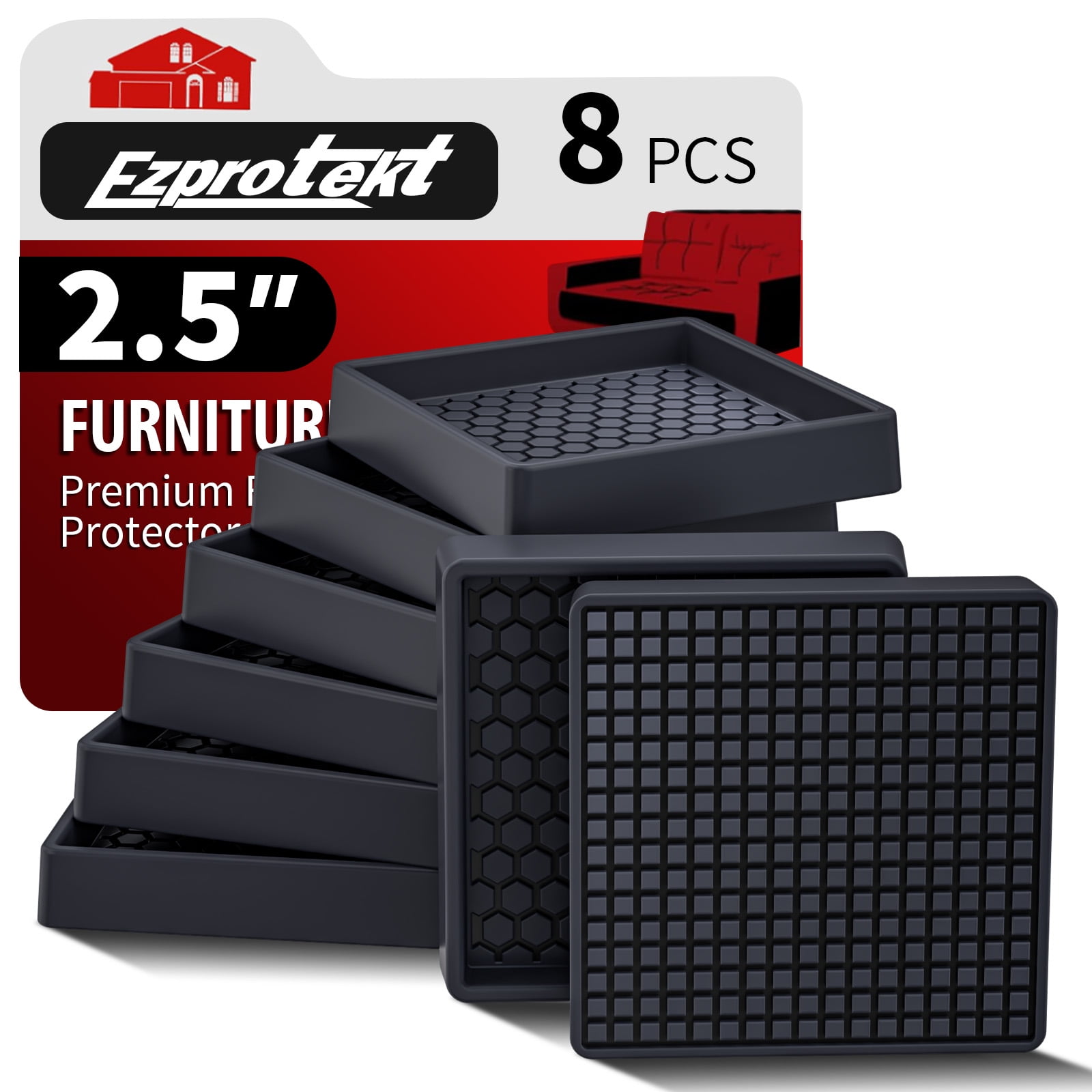Furniture Pads For Hardwood Floors 8-Pack Rubber Furniture Pads