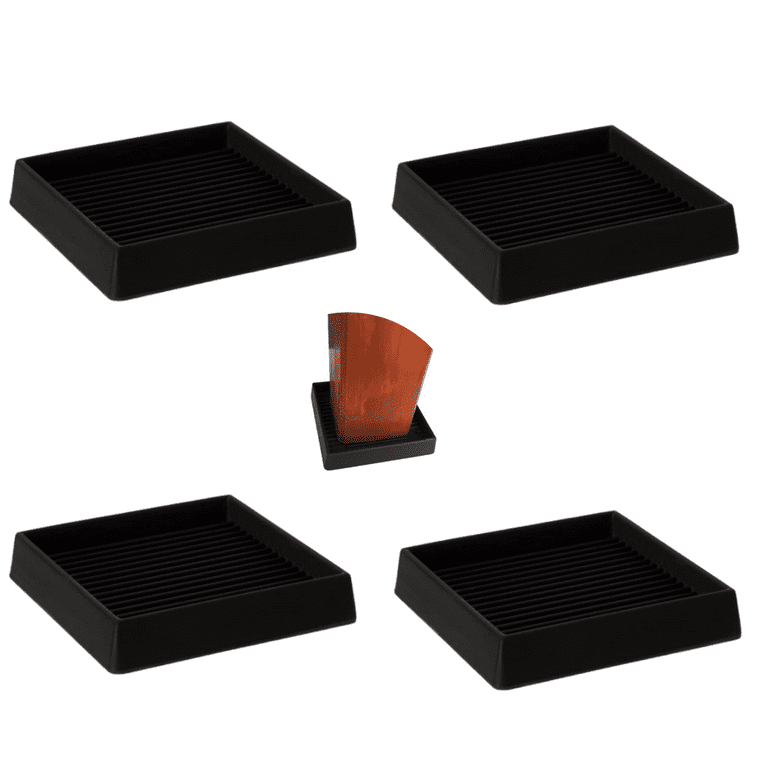 Furniture Coasters,4 Pack 3” Furniture Caster Cups Non Slip