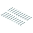 thumbnail image 1 of Uxcell Furniture Confirmat Screw 6.3x45mm Hex Socket Wood Screws Zinc Plated 20pcs, 1 of 5