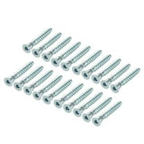 Uxcell Furniture Confirmat Screw 7x49mm Hex Socket Wood Screws Zinc Plated 20pcs